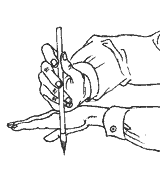 how to hold chinese calligraphy brush